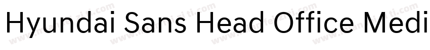 Hyundai Sans Head Office Medium字体转换